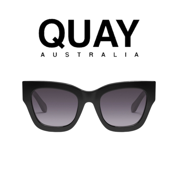 Quay Australia Accessories - New!! QUAY AUSTRALIA- By The Way Sunglasses- Black, Smoke